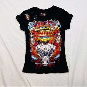 Vintage Harley Davidson T-shirt Size XS Youth L020622 New With Tags Short Sleeve